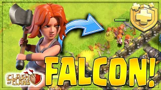 HOW TO FALCON (VALKYRIE DIVE) | CLASH OF CLANS ATTACK STRATEGY