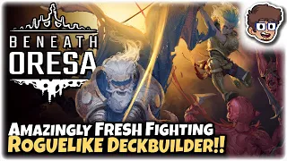 ACTION-PACKED FIGHTING ROGUELIKE DECKBUILDER!! | Let's Try: Beneath Oresa (Demo)