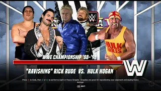 WWE2K24 | Wrestlemania VI | Special Guest Referee | Title Match | Rick Rude vs Hulk Hogan |