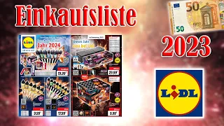 Lidl Feuerwerk Einkaufsliste/Kaufberatung 2023 | 50 Euro [FULL HD]