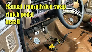 Manual Transmission Swap! | Bullnose Ford F150 | Clutch Pedal Install | Part 1 of 4