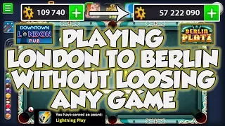 100k COINS To 57Million COINS - LONDON TO BERLIN CHALLENGE - Road to Billion-Episode#8-  8 BALL POOL