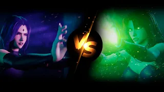 Raven v Starfire - 3D Animation Blender