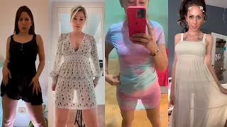 😱Transparent Dress Challenge😱[4K] Girls Without Underwear #23