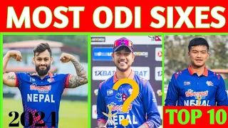 MOST SIXES BY NEPAL PLAYER// NEPAL CRICKET TEAM// WORLD CUP 2024/ NEPAL