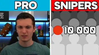 Clash Royale Pro VS 10,000 Snipers