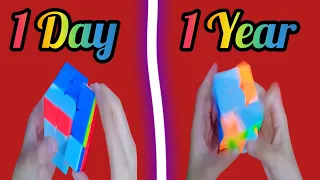 1 Day to 1 Year of Cubing || 1 minute solve Rubik'sCube || 3x3 Rubik'sCube