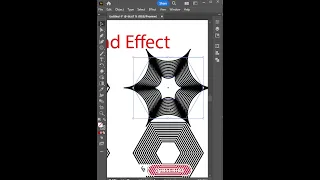 Adobe illustrator Blend Effect Art#shorts