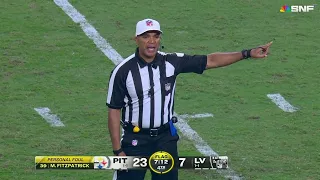 Minkah Fitzpatrick gets called for roughing the passer on a sack