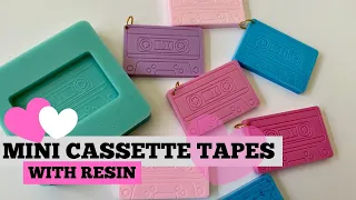I made Mini Cassette Tapes with Resin! | SUPER CUTE! | COME SEE