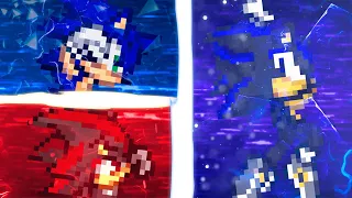 Sonic and Shadow VS Seelkadoom (pivot sprite battle)