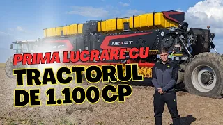 Prima lucrare în câmp cu tractorul NEXAT de 1.100 CP!