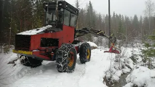 Metsä harvesterin esittely eli moto. Valmet 880s Tapio 400 harvester.