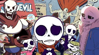 How Papyrus and Sans from Undertale where created (Teach Tale, Undertale Au, Undertale Animation)