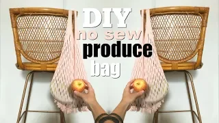 DIY No Sew Produce Bag from and Old T-Shirt