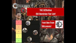 THE Definitive Old Dominion Tier List Feat Ben from Blitzminis!