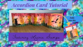 Accordion Card Making Tutorial featuring Lavinia Stamps and a Springtime Theme