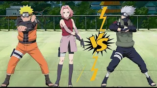 Naruto e Sakura VS Kakashi  (Dublado)- HD