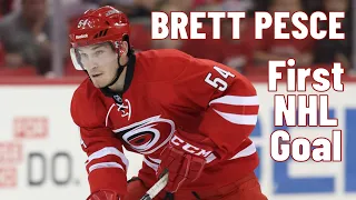 Brett Pesce #54 (Carolina Hurricanes) first NHL goal Nov 22, 2015 (Classic NHL)