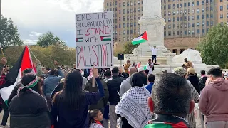 Emotional rally held in Niagara Square while tension overseas continues between Israel, Gaza
