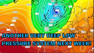 Another Very Deep Low Pressure System Next Week! 5th October 2022