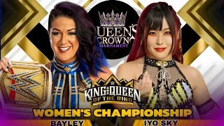 Bayley vs Iyo Sky Women's Championship Full Match WWE King & Queen Of The Ring 2024