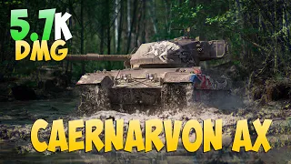 Caernarvon AX - 4 Frags 5.7K Damage - Easy Money! - World Of Tanks