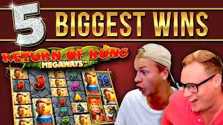 Top 5 BIGGEST WINS on Return of Kong Megaways (1000x+ only)