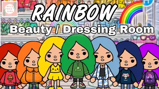 RAINBOW 🌈 BEAUTY / DRESSING ROOM 👗 TOCA LIFE WORLD 🌎