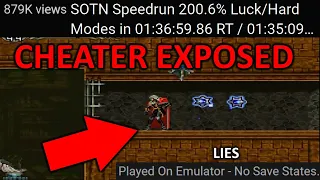 EXPOSING THE BIGGEST CHEATER in SotN Speedrunning History