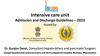 Expert Insights: Ministry of Health's ICU Guidelines 2023   - ICU admission criteria and intensivist