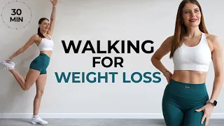 30 MIN METABOLIC WALKING EXERCISES FOR WEIGHT LOSS- No Jumping | Walk at Home