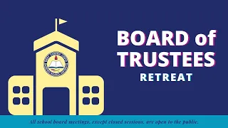 WCCUSD Board of Trustees Retreat for Tuesday, June 1, 2021
