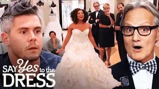 Entourage Critiques a Lazaro Dress in Front of the Designer! | Say Yes To The Dress Atlanta