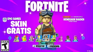 *NOVA SKIN LEGO GRÁTIS* PARA TODOS no FORTNITE! COMO RESGATAR A NOVA SKIN DE LEGO GRATUITA!