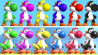 All Yoshi Colors in Super Mario Bros. Wonder and New Super Mario Bros. Wii