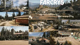 Far Cry 5 All Liberate The Cult Outpost (Region Henbane River Faith Seed)! 1080p