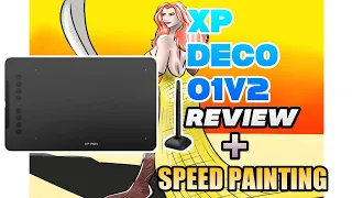 XP Deco 01 v2 Unboxing , Installation And Speed Painting !! #xppen #deco01v2 #unboxing