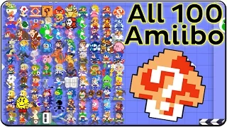 Super Mario Maker All Amiibo Costumes (Death & Victory Themes)