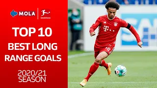 BUNDESLIGA | Top 10 Best Long Range Goals 2020/21 Season