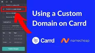 Publish a Carrd website to a custom domain (with Namecheap) | Carrd Tutorial