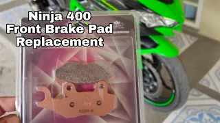 Ninja 400 Brake Pad Replacement | Front