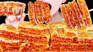 ASMR RAW HONEYCOMB MUKBANG 벌집꿀 먹방 ハニカム 咀嚼音 モッパン EATING SOUNDS NO TALKING EATING SOUNDS