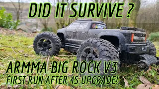 Arrma Bigrock 4S Upgrade Test Drive - Did It Survive the First Run?