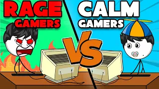 RAGE 🔥 Gamers VS Calm 😊 Gamers