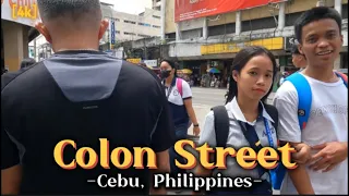 Colon Street, Cebu city, Philippines ［4k］Walking Tour