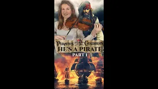 He's a Pirate from Pirates of the Caribbean part 1 violin lesson #shorts