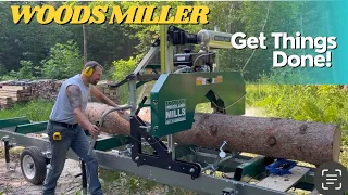 Logs Into Lumber On the Woodland Mills HM 126