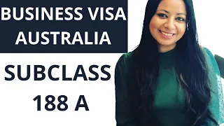 Business visa Australia subclass 188A