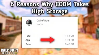 6 Reasons Why CODM Takes High Storage